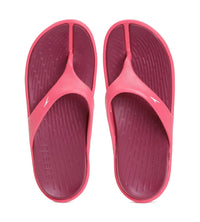 Women's Dual Colour Flip Flops - Deep Plum & Cinder Rose_1