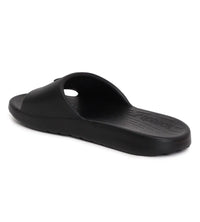 Unisex Junior's Single Colour Slides - Black & Atomic Lime_4