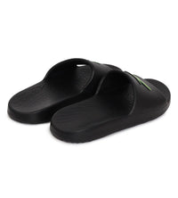 Unisex Junior's Single Colour Slides - Black & Atomic Lime_8