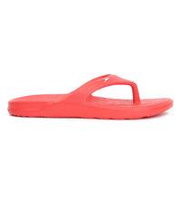 Unisex Junior's Single Colour Flip Flops - Fed Red & White_2