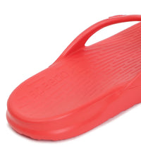 Unisex Junior's Single Colour Flip Flops - Fed Red & White_6