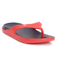 Men's Dual Colour Flip Flops -  True Navy & Fed Red_3