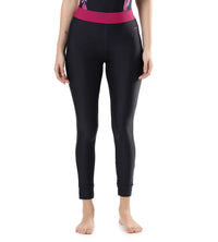 Women's Solid Swim Capri   - True Navy  &  Berry_1