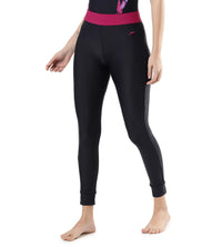 Women's Solid Swim Capri   - True Navy  &  Berry_2