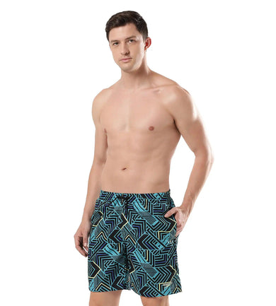 Men's Essential Sport Allover Watershorts - True Navy  &  Aquarium_2