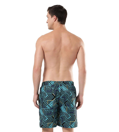 Men's Essential Sport Allover Watershorts - True Navy  &  Aquarium_4